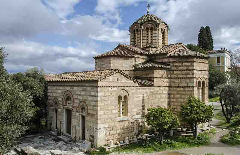 93 - Grecia - Atenas - Antigua Agora - iglesia de Los Santos Apostoles